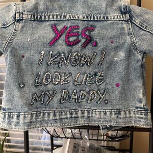 Embellished Denim Jacket with Colorful beading!